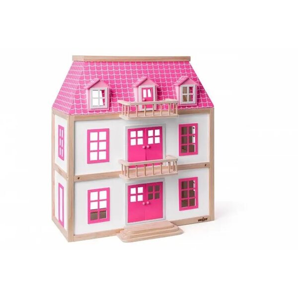 Dollhouse Woody Wisteria Villa in Legno 64 cm con Accessori per Bambine 3+