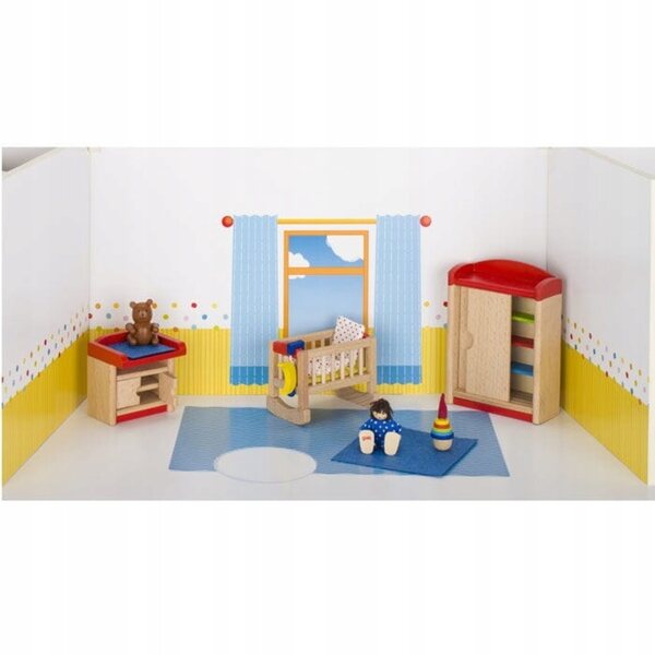 Holzmöbelset für GoKi Puppenhaus 13 cm, 12 detaillierte Teile