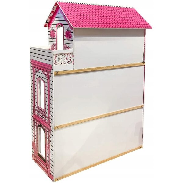 Infantastic Grande Casa delle Bambole in Legno con Luci LED e Arredi