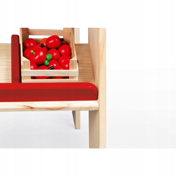 Pinolino LUCY Stoisko sklepowe Z4009 in legno con tetto e cassetti per bambini