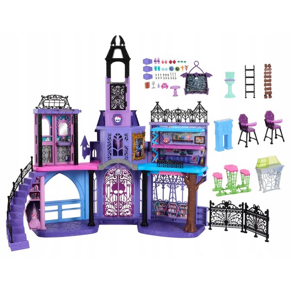 MONSTER HIGH DOMEK DLA LALEK PREZENT DLA DZIEWCZYNEK STRASZYCEUM SZKOŁA