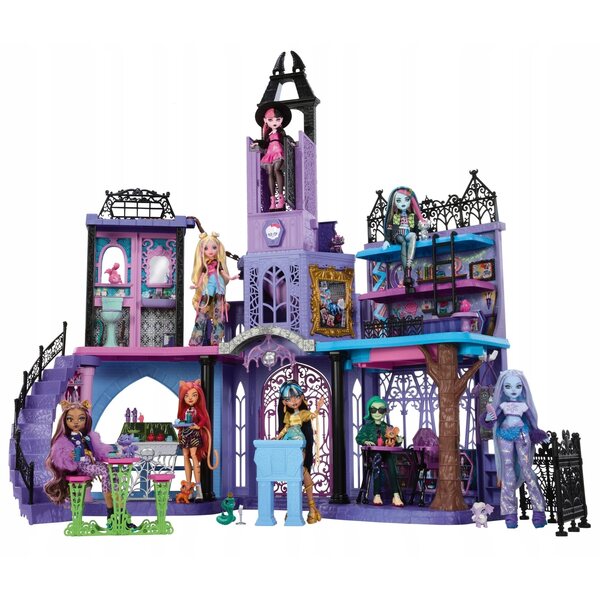 MONSTER HIGH DOMEK DLA LALEK PREZENT DLA DZIEWCZYNEK STRASZYCEUM SZKOŁA