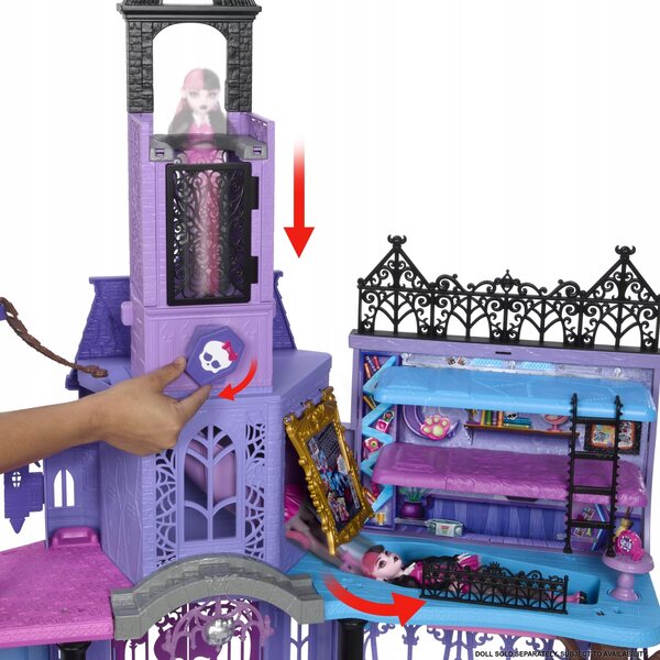 MONSTER HIGH DOMEK DLA LALEK PREZENT DLA DZIEWCZYNEK STRASZYCEUM SZKOŁA