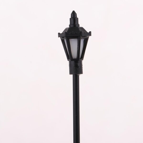 Lot de 20 lampadaires LED pour modélisme ferroviaire, échelle 1:150 HO OO, couleur blanc chaud