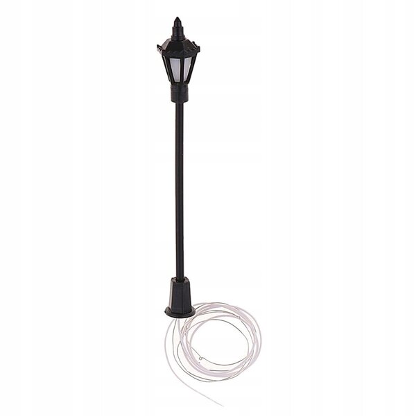Lot de 20 lampadaires LED pour modélisme ferroviaire, échelle 1:150 HO OO, couleur blanc chaud