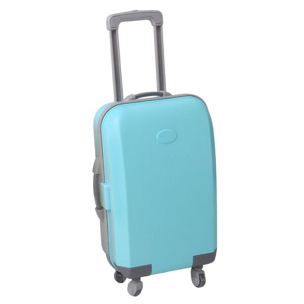 valigia giochi per bambole 18 cm con accessori per gioco di finzione verde