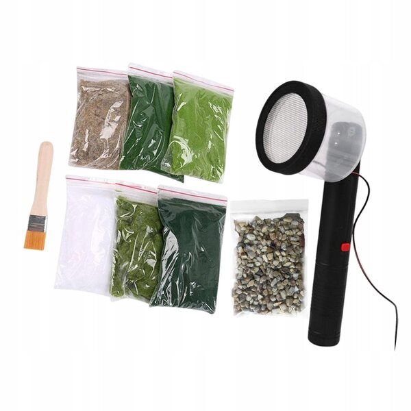 Applicatore Statico per Floccaggio di Erba Mini per Modellismo e Hobby Creativi