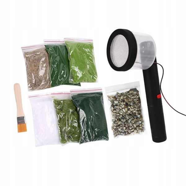 Applicatore Statico per Floccaggio di Erba Mini per Modellismo e Hobby Creativi