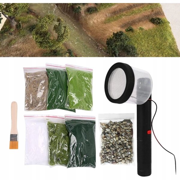 Applicatore Statico per Floccaggio di Erba Mini per Modellismo e Hobby Creativi
