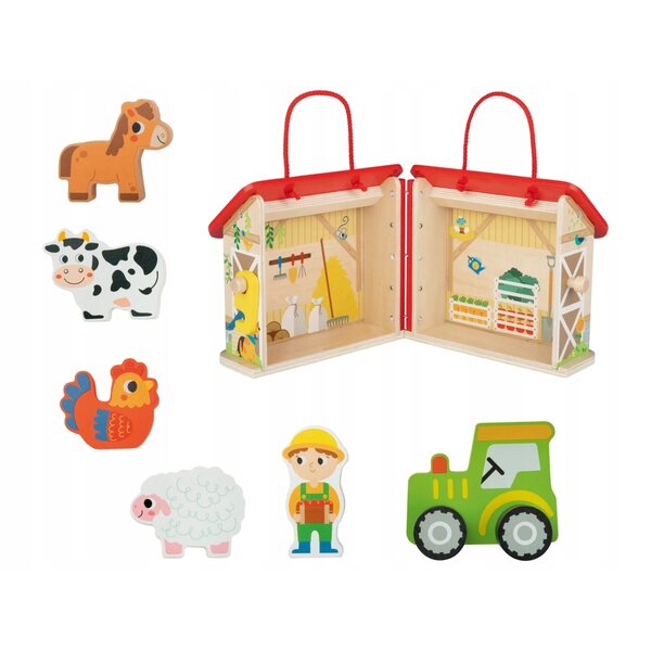 Casa delle bambole Playtive Hospital in legno multicolore per bambini 2+