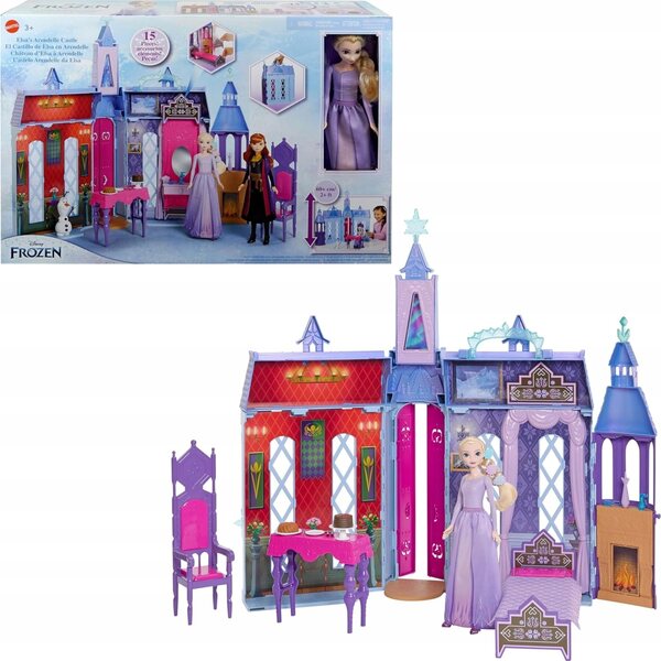 Disney Frozen Großes Arendelle-Schloss mit Elsa-Puppe und Zubehör