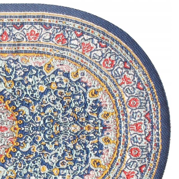 Miniatura Tappeto intrecciato 1:12 per Casa delle Bambole stile turco multicolore