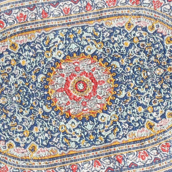 Miniatura Tappeto intrecciato 1:12 per Casa delle Bambole stile turco multicolore