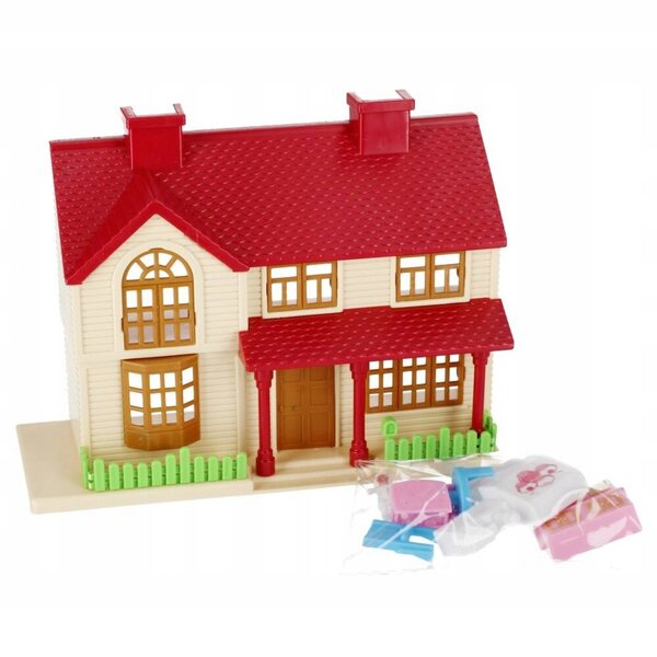 Casa delle bambole MEGA CREATIVE con accessori, piccolo e colorato, gioco creativo per bambini