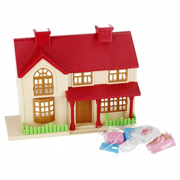 Casa delle bambole MEGA CREATIVE con accessori, piccolo e colorato, gioco creativo per bambini