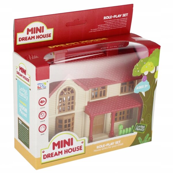 Casa delle bambole MEGA CREATIVE con accessori, piccolo e colorato, gioco creativo per bambini
