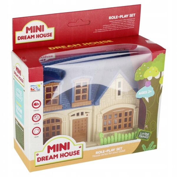 Casa delle bambole MEGA CREATIVE con accessori, piccolo e colorato, gioco creativo per bambini