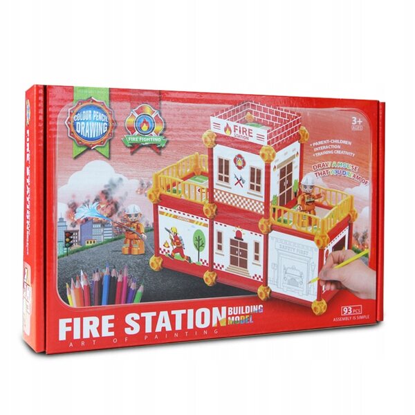 Feuerwehr-Malhaus – kreatives DIY-Spielzeug für Kinder ab 3 Jahren