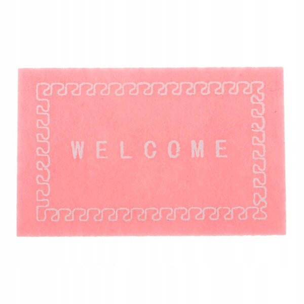 Mini roze tapijt voor poppenhuis op schaal 1:12, decoratief stoffen accessoire