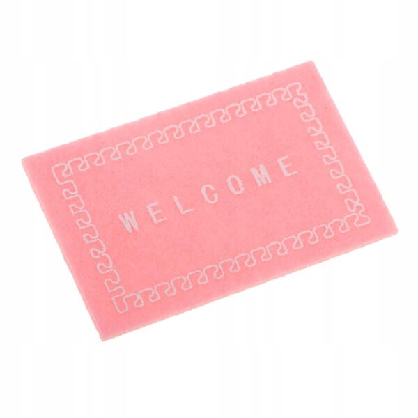 Mini roze tapijt voor poppenhuis op schaal 1:12, decoratief stoffen accessoire