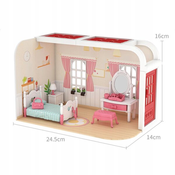 Dollhouse 3D DIY - Miniatura casa delle bambole con decorazioni e mobili