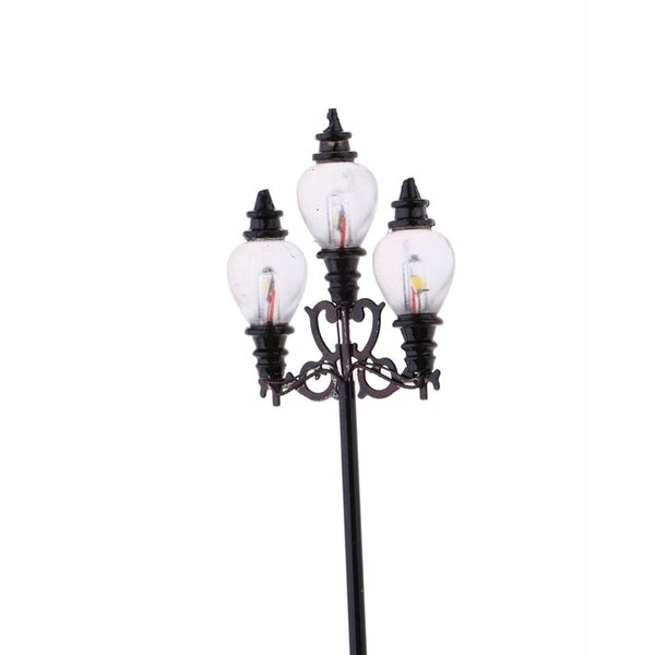 Lot de 3 lampes LED pour maquettes de chemin de fer à l'échelle HO 1:100, hauteur 8,9 cm