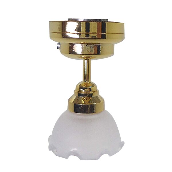Lampada Sospesa Miniatura a Forma di Fiore per Casa delle Bambole 1:12