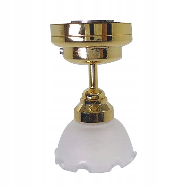 Lampada Sospesa Miniatura a Forma di Fiore per Casa delle Bambole 1:12