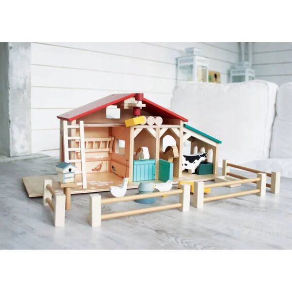 Fattoria in legno con animali Tender Leaf Toys per bambini sopra i 3 anni