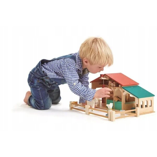 Fattoria in legno con animali Tender Leaf Toys per bambini sopra i 3 anni