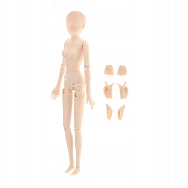 1:6 BJD-Puppe mit 22 beweglichen Gelenken, nackter Körper, 29 cm, zum Selbermachen