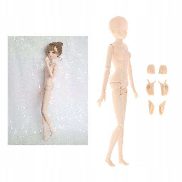 1:6 BJD-Puppe mit 22 beweglichen Gelenken, nackter Körper, 29 cm, zum Selbermachen