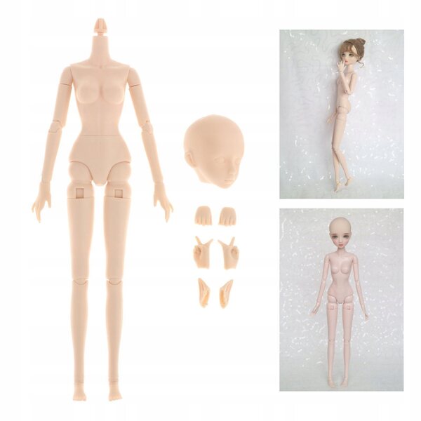 1:6 BJD-Puppe mit 22 beweglichen Gelenken, nackter Körper, 29 cm, zum Selbermachen