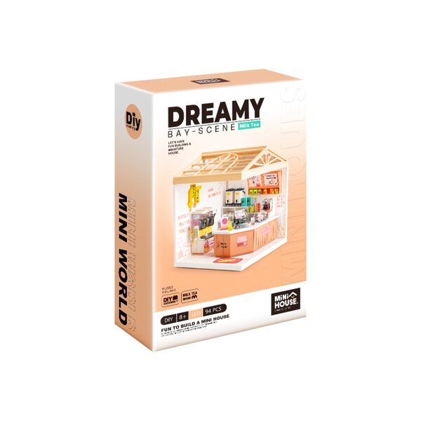Lodziarnia DIY Miniatur mit LED – 94-teiliges Set für Kinder ab 8 Jahren