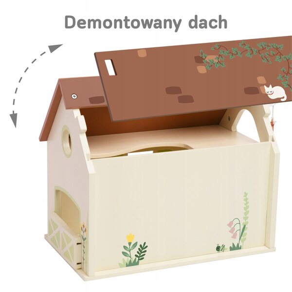 Casa delle bambole in legno fattoria vintage set 17 elementi Classic World