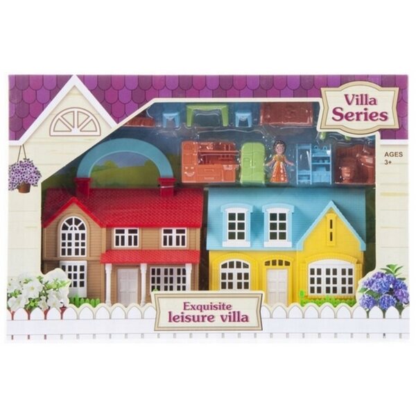 Mega Creative Villa Puppenhaus mit Möbeln und Figur, Höhe 13,5 cm