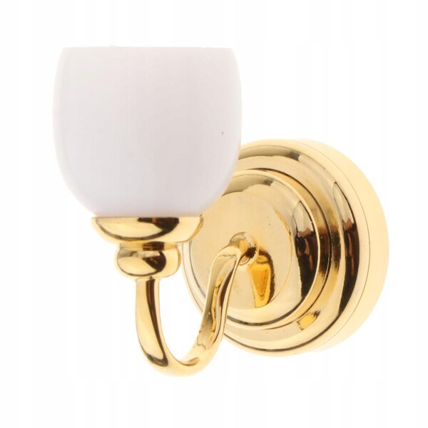 1:12 LED-Wandlampe für Puppenhaus, Retro-Lampe, Metalldekoration