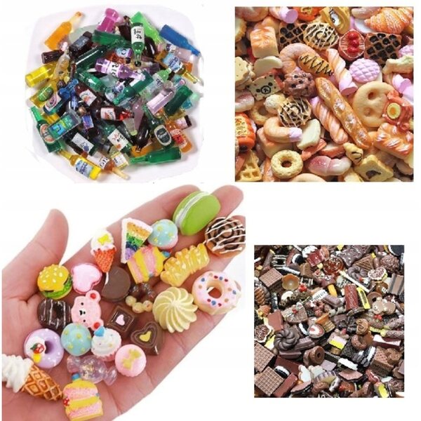 10-teiliges Puppenzubehör-Set mit Essen und Getränken, Geschenk für Mädchen