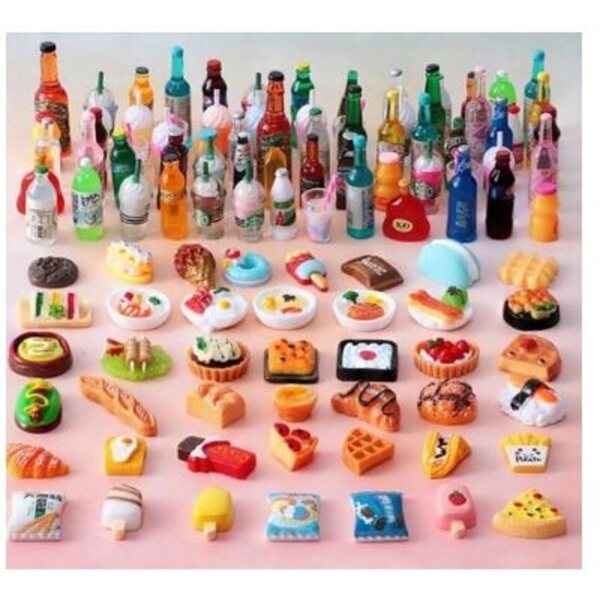 10-teiliges Puppenzubehör-Set mit Essen und Getränken, Geschenk für Mädchen