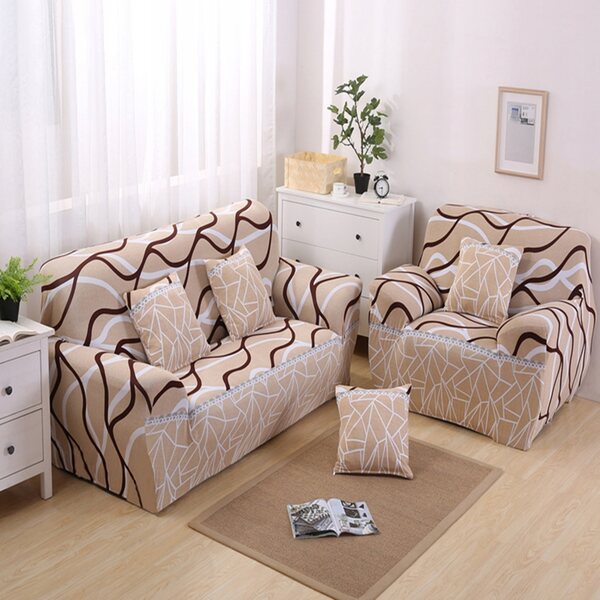 Copertura in tessuto jacquard per divano 1 posto, usata e versatile