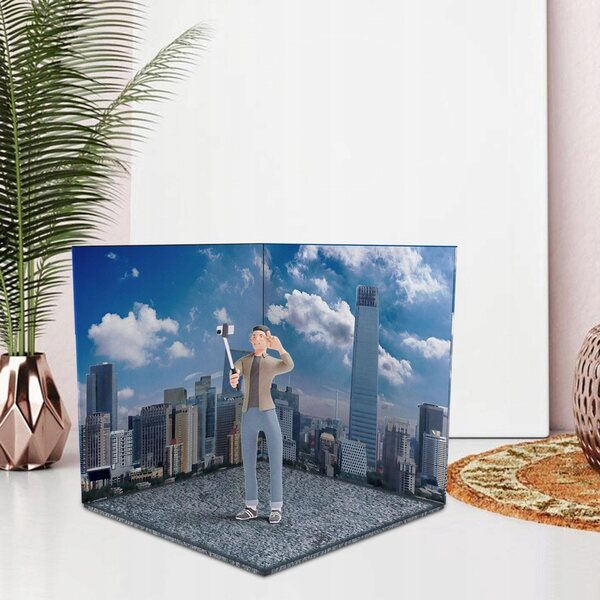 Diorama Scena Garage 1:12 per Figurine, Auto Diecast e Bambole City