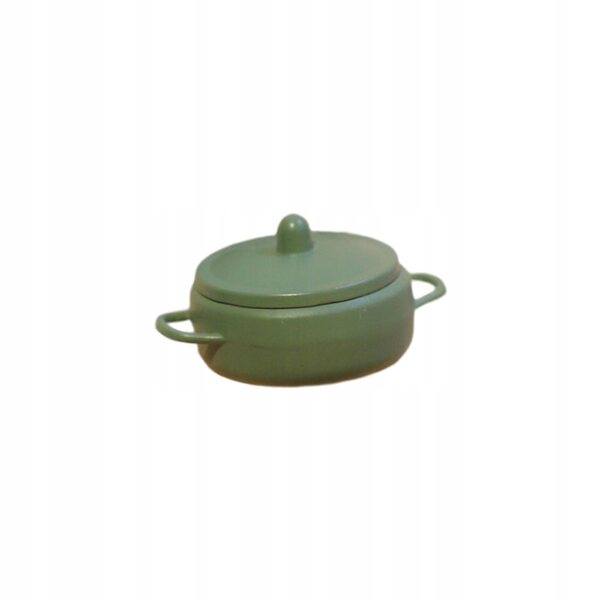 Mini pentola per zuppa in miniatura accessorio da cucina per casa delle bambole 1:6 1:12