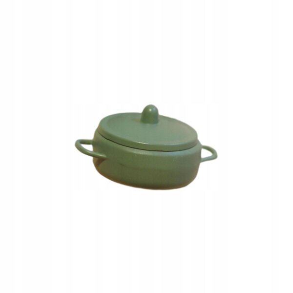 Mini pentola per zuppa in miniatura accessorio da cucina per casa delle bambole 1:6 1:12