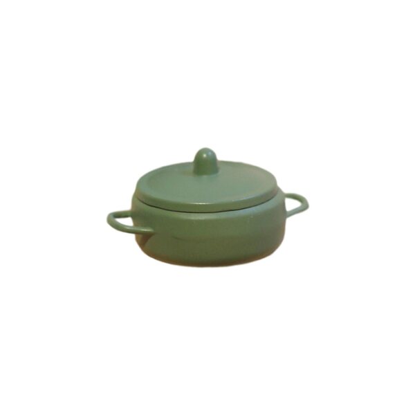 Mini pentola per zuppa in miniatura accessorio da cucina per casa delle bambole 1:6 1:12