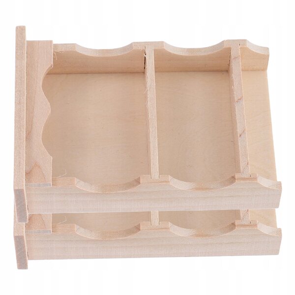Mini mobile pensile in legno naturale stile giapponese per casa delle bambole, 2 pezzi
