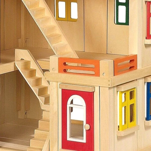 Doll House Small Foot Gigant in Legno con Parti Mobili e Design Personalizzabile