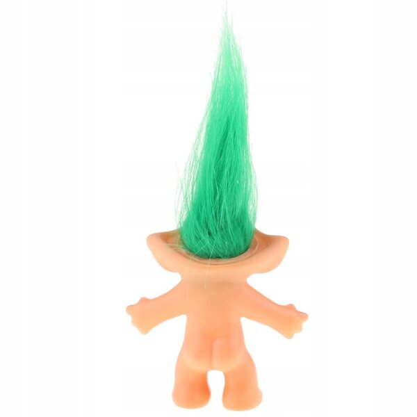Винтидж миниатюрна кукла Lucky Troll от PVC за игра и събиране
