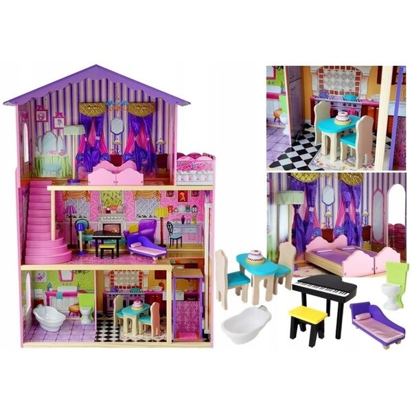 Domek dla lalek LEAN Toys AGD 45 cm