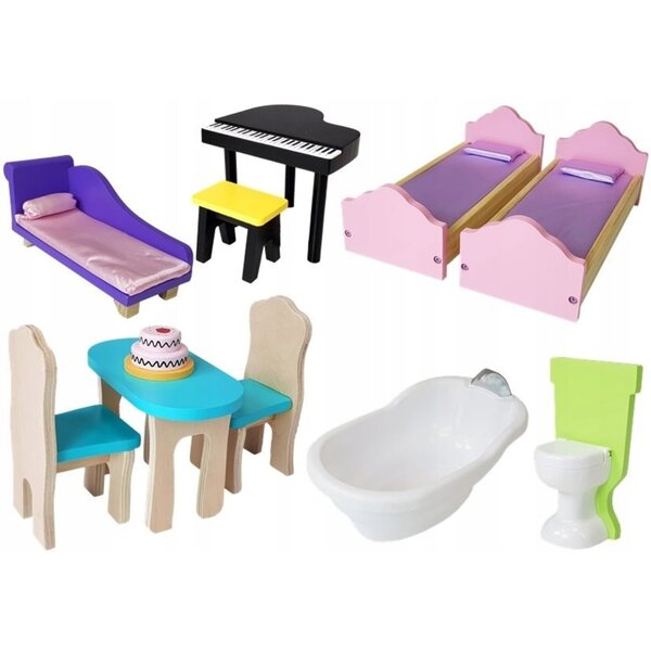 Domek dla lalek LEAN Toys AGD 45 cm