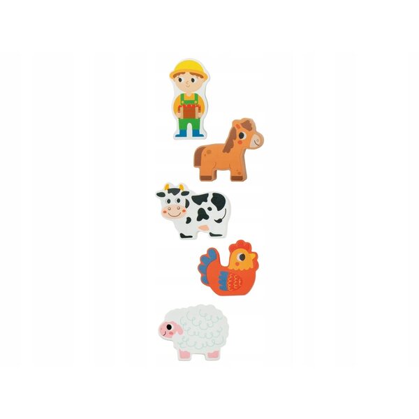 Casetta giocosa in legno con mobili Farm - divertimento creativo per bambini 3+